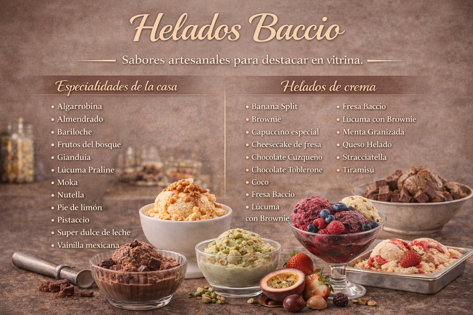 Catálogo Baccio sabores