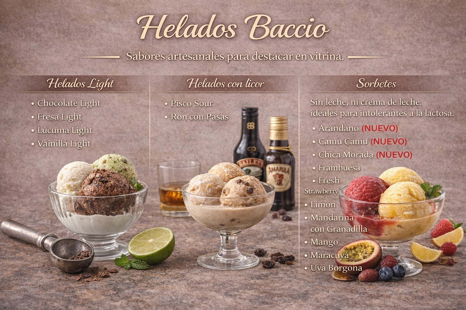 Catálogo Baccio sabores